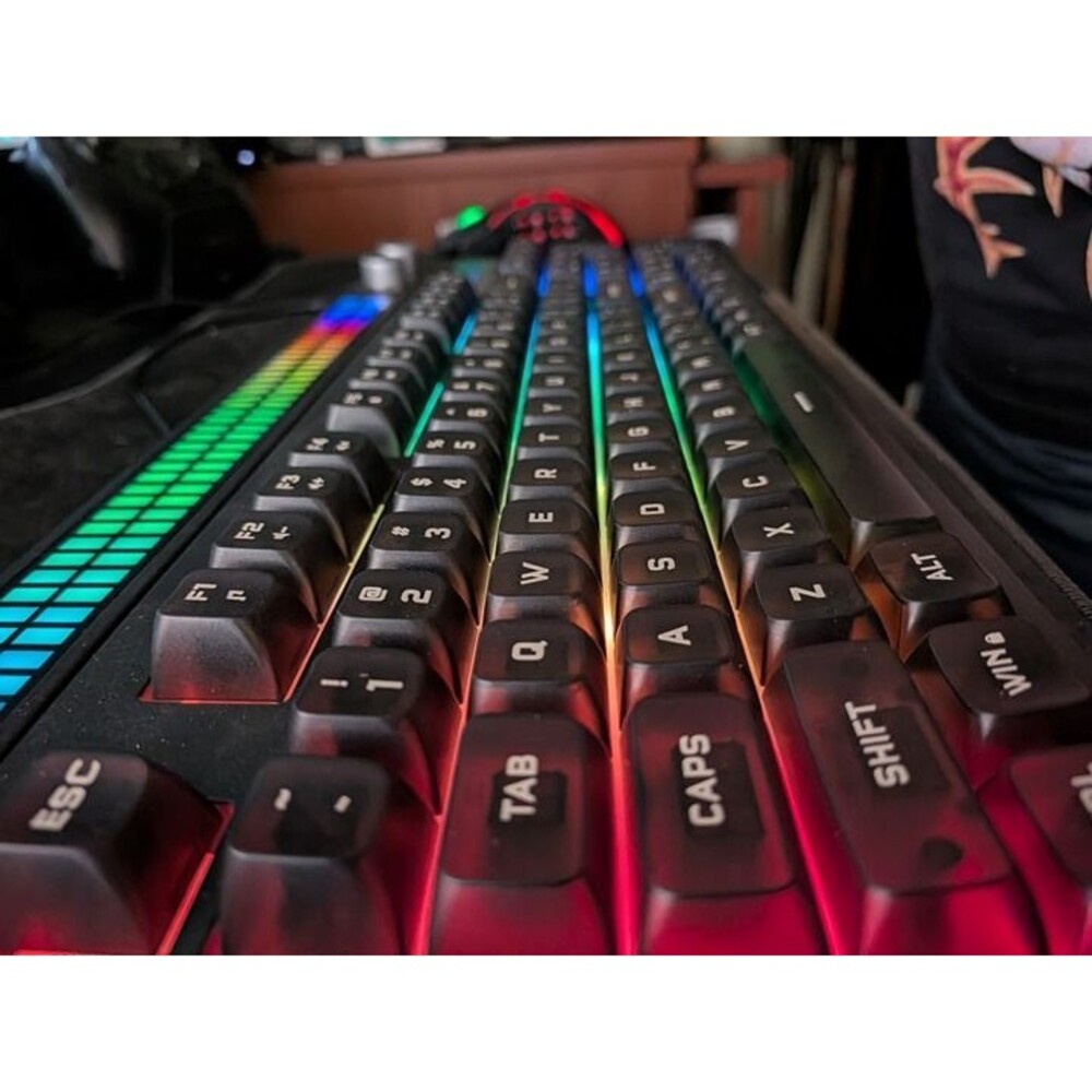 Sablute GK21 Quiet RGB Gaming Keyboard w/ Media Knobs